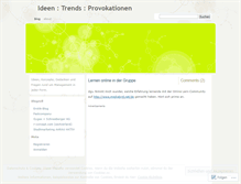 Tablet Screenshot of ideen.wordpress.com