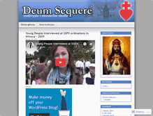 Tablet Screenshot of deumsequere.wordpress.com