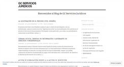 Desktop Screenshot of gcserviciosjuridicos.wordpress.com