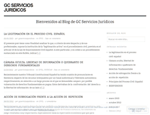 Tablet Screenshot of gcserviciosjuridicos.wordpress.com