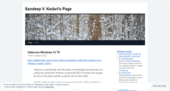 Desktop Screenshot of kedarisandeep.wordpress.com