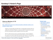 Tablet Screenshot of kedarisandeep.wordpress.com