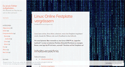 Desktop Screenshot of esisteinfehleraufgetreten.wordpress.com