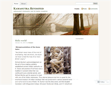 Tablet Screenshot of kamasutrarevisited.wordpress.com