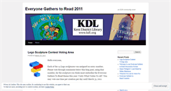 Desktop Screenshot of everyonegatherstoread2011.wordpress.com