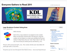 Tablet Screenshot of everyonegatherstoread2011.wordpress.com