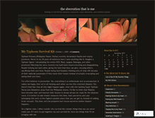 Tablet Screenshot of aberrationthatisme.wordpress.com