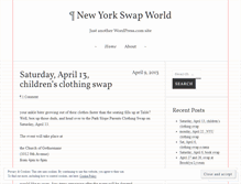 Tablet Screenshot of newyorkswapworld.wordpress.com