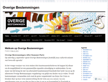 Tablet Screenshot of overigebestemmingen.wordpress.com