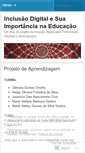 Mobile Screenshot of inclusaodigitalnaeduc.wordpress.com