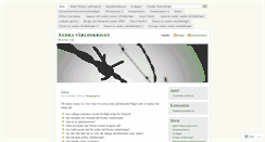 Desktop Screenshot of andravarldskriget.wordpress.com