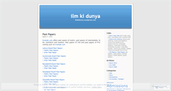 Desktop Screenshot of ilmkidunya.wordpress.com