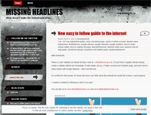Tablet Screenshot of missingheadlines.wordpress.com