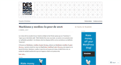 Desktop Screenshot of desbordamientos.wordpress.com