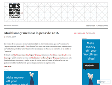 Tablet Screenshot of desbordamientos.wordpress.com