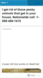 Mobile Screenshot of animalcontrol.wordpress.com
