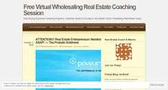 Desktop Screenshot of freerealestatecoaching.wordpress.com