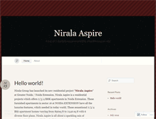 Tablet Screenshot of niralaaspire.wordpress.com