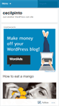 Mobile Screenshot of cecilpinto.wordpress.com
