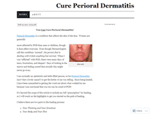 Tablet Screenshot of cureperioraldermatitis.wordpress.com