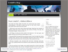 Tablet Screenshot of erick89.wordpress.com