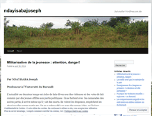 Tablet Screenshot of ndayisabajoseph.wordpress.com