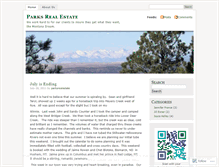 Tablet Screenshot of parksrealestate.wordpress.com