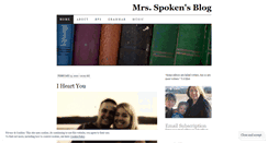 Desktop Screenshot of mrsspoken.wordpress.com
