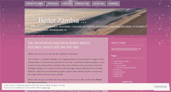 Desktop Screenshot of betterzambia.wordpress.com