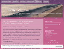 Tablet Screenshot of betterzambia.wordpress.com