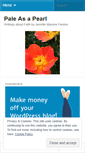 Mobile Screenshot of palepearl.wordpress.com