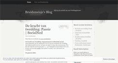 Desktop Screenshot of bruidsmeisje.wordpress.com