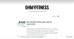 Desktop Screenshot of ohmyfitness.wordpress.com