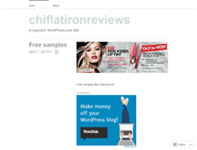 Tablet Screenshot of chiflatironreviews.wordpress.com