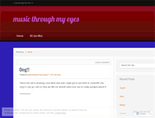 Tablet Screenshot of musicthroughmyeyes.wordpress.com