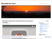 Tablet Screenshot of electableronpaul.wordpress.com