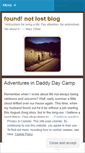 Mobile Screenshot of foundnotlost.wordpress.com