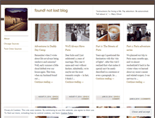 Tablet Screenshot of foundnotlost.wordpress.com