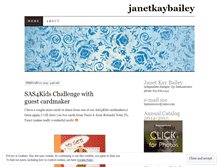 Tablet Screenshot of janetkaybailey.wordpress.com