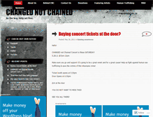 Tablet Screenshot of changednotchained.wordpress.com