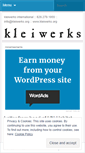 Mobile Screenshot of kleiwerks.wordpress.com