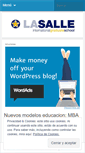 Mobile Screenshot of lasalleinnovacion.wordpress.com