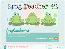 Tablet Screenshot of frogteacher42.wordpress.com