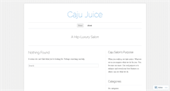 Desktop Screenshot of cajusalon.wordpress.com