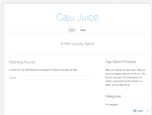 Tablet Screenshot of cajusalon.wordpress.com