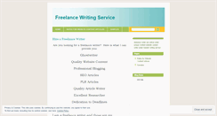 Desktop Screenshot of freelancewritingservice.wordpress.com