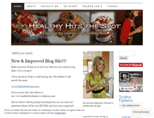 Tablet Screenshot of healthyhitsthespot.wordpress.com