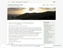 Tablet Screenshot of lonelylittlecloud.wordpress.com