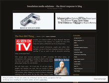 Tablet Screenshot of foundationmediasolutions.wordpress.com