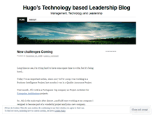 Tablet Screenshot of hugols.wordpress.com
